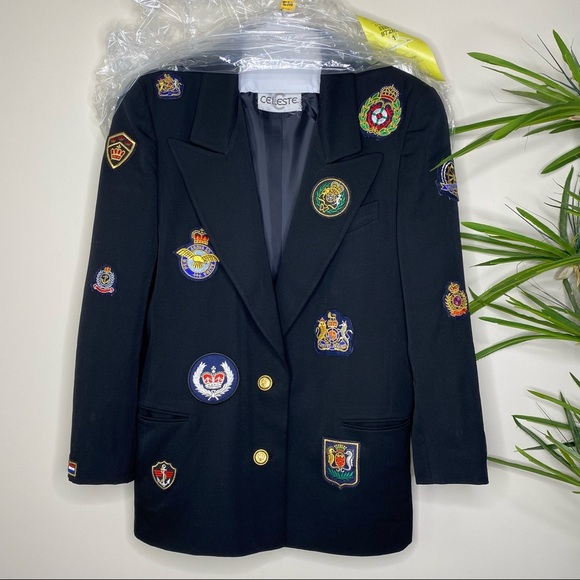 Celeste || Merlin Tailored Dickey Blazer/Jacket; Vintage inspired look. Size 10 - Picture 4 of 15